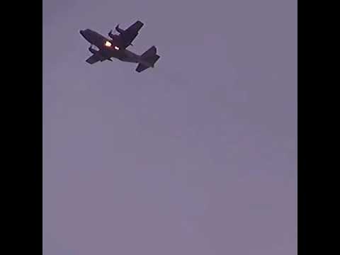 Lockheed AC-130 Gunship's 20mm Gatling Gun Live Fire