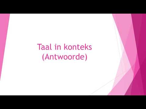 AFRIKAANS GRAAD 10: 29 Mei 2020 - periode 1 (29101)