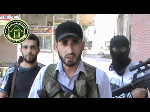 بيان النقيب أبو النصر قائد كتيبة البراء يعلن فيه عن الخسائر التي تكبدتها قوات النظام في مدينة دوما في ريف دمشق