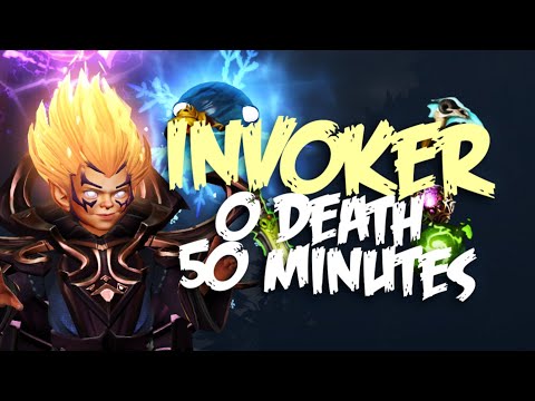 exthious - Invoker 0 Death in 50 Minutes | Dota 2 Immortal Rank 40 Gameplay