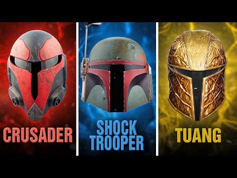 EVERY SINGLE Mandalorian Helmet Type/Variant Explained!