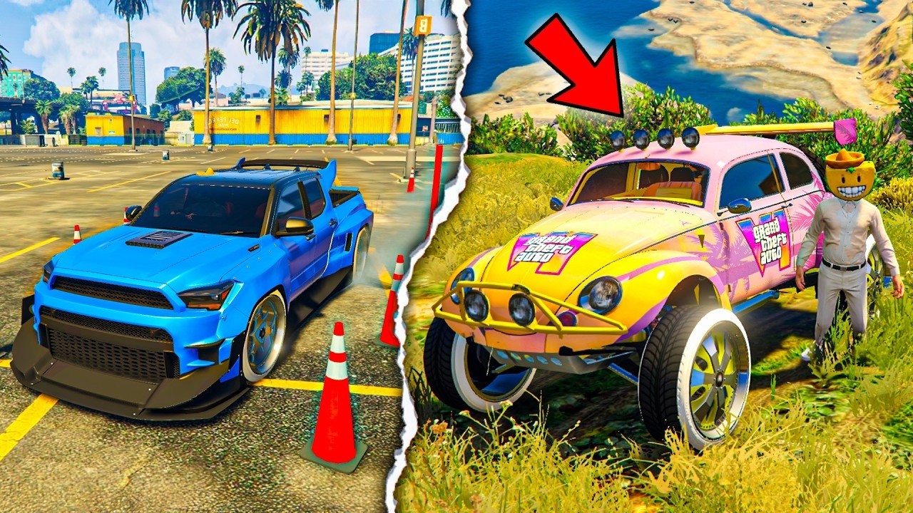 CARRERA CON COCHES SURREALISTAS! - GTA 5 ONLINE