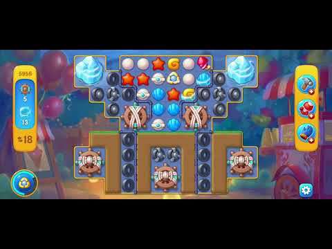 5955 & 5956 Level #Unlocking New Level 5956 #fishdom #playrix  #challenge#Pretty Aqua Fishdom Gaming