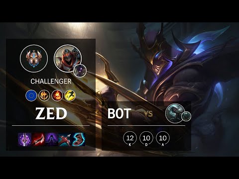 Zed Bot vs Senna - EUNE Challenger Patch 10.15