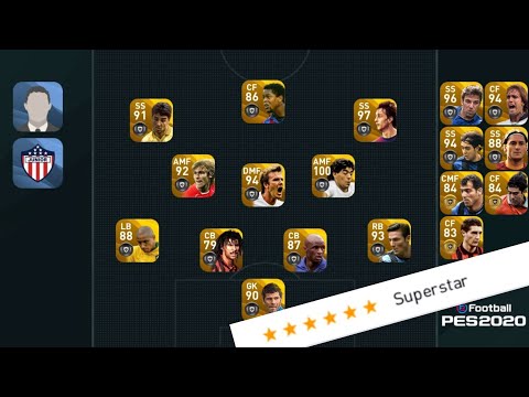 Legend Account Vs Superstar (serie A) PES Mobile 2020 / IOS Gameplay #2