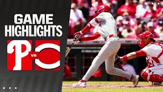 Phillies vs. Reds Game Highlights (4/25/24) | MLB Highlights