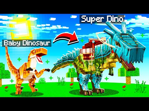 Upgrading DINOSAURS to GOD DINOSAURS in MINECRAFT!