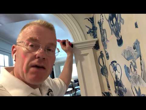 HOW TO CUT WALLPAPER IN VERY TIGHT AREAS PART 1