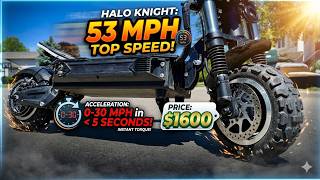 The Quickest 60v Electric Scooter I've Ever Tested! HALO KNIGHT T107 Pro 200 Mile Review!