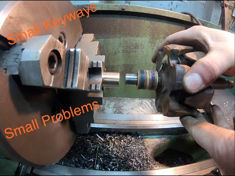 Small Keyways in alternator shafts.