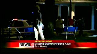 Missing blue jeans swimmer found alive in East Haven