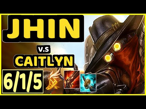 NUCLEAR (JHIN) vs CAITLYN - 6/1/5 KDA BOTTOM ADC CHALLENGER GAMEPLAY - KR