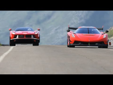 Koenigsegg Jesko vs Ferrari LaFerrari at Highlands