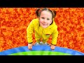 The Floor Is Lava Challenge ‍ ️ Fun Game With Vania Mania Kids