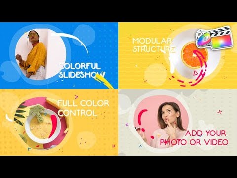 Apple Motion Template: Colorful Liquid Slideshow | FCPX
