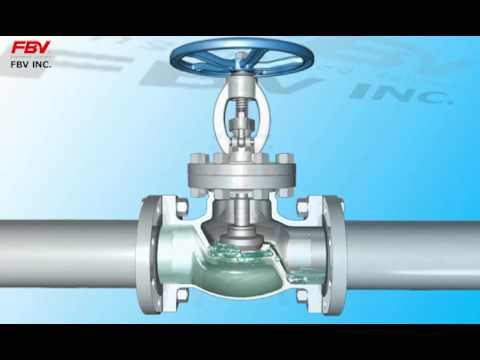 Demonstration of sectional globe valve