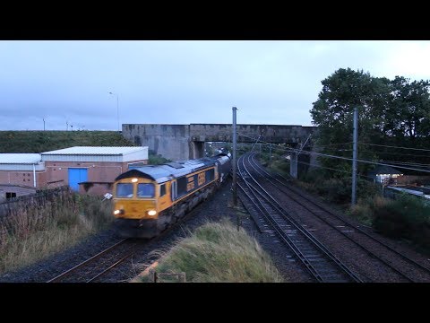 GB Railfreight 66705 'Golden Jubilee' Passes Barassie On 6E01 -  7th September 2017