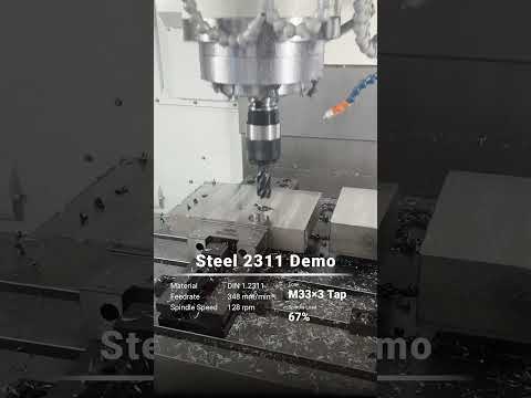 Steel 2311 Demo: Cutting Pre-Hardened P20 from HRC 30 to 38 | MICRO DYNAMICS #cncmill