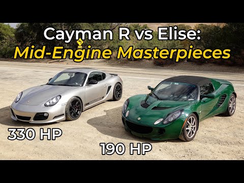 2006 Lotus Elise vs 2012 Porsche Cayman R - Head to Head Review!