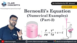 Numerical Examples on Bernoulli's Equation (Part-2) | Fluid Mechanics