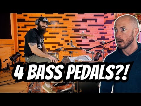Drummer Reacts To - El Estepario Siberiano BASSDRUM SPEED RECORD - PLAYING 4 PEDALS AT ONCE 400 BPMS