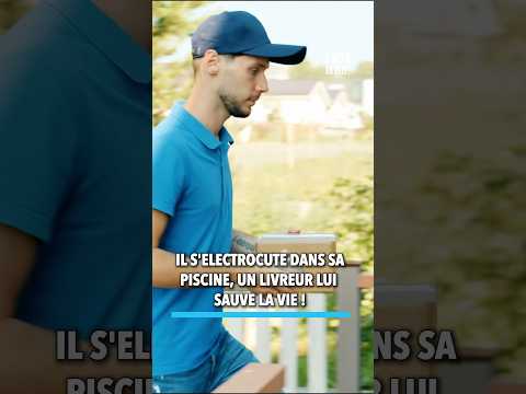 Un livreur lui sauve la vie dans sa piscine