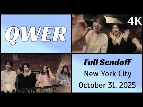 251031 큐더블유이알 QWER - Full sendoff on Halloween @ Music Hall of Williamsburg, NYC 4K Fancam