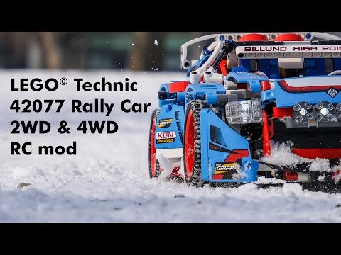 LEGO Technic 42077 Rally Car 2WD & 4WD RC mod