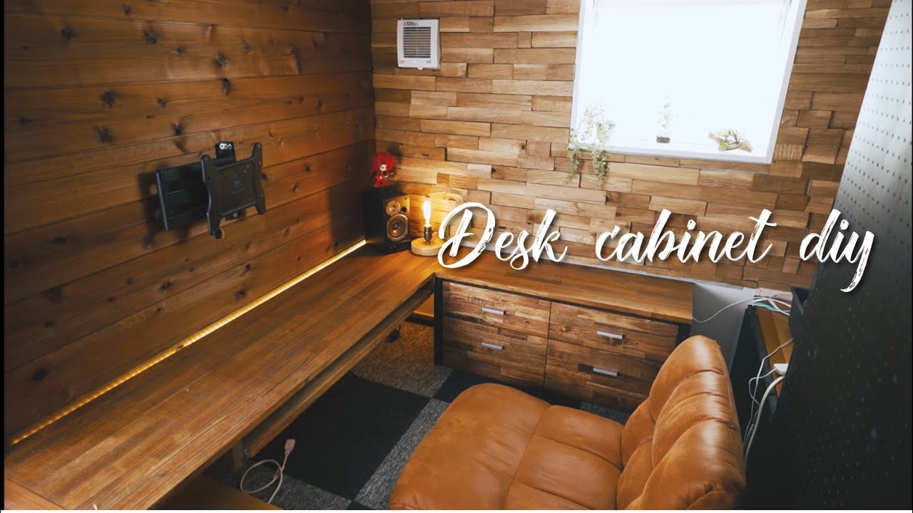【DIY】使いやすい収納を追加！desk cabinetを制作☆