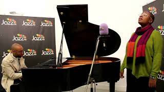 Cecile McLorin Salvant in session at Jazz FM