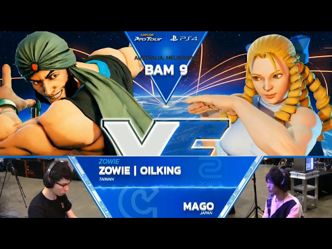 【SFV: Battle Arena Melbourne 9 - TOP 8】ZOWIE | OIL KING vs MAGO