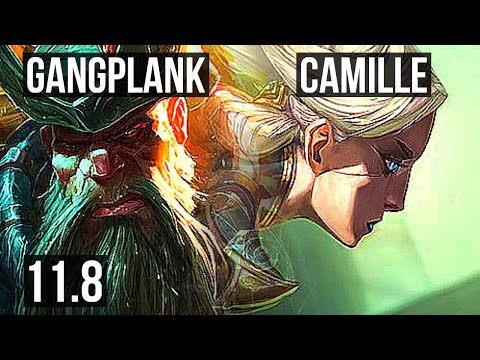 GANGPLANK vs CAMILLE (TOP) | 3.3M mastery, 4/0/4, 1500+ games | NA Master | v11.8