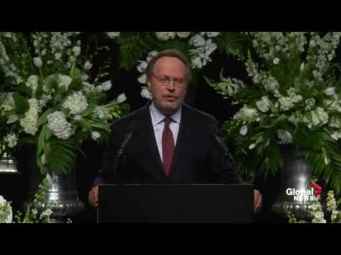 , title : 'Comedian Billy Crystal delivers funny and touching eulogy for Muhammad Ali'