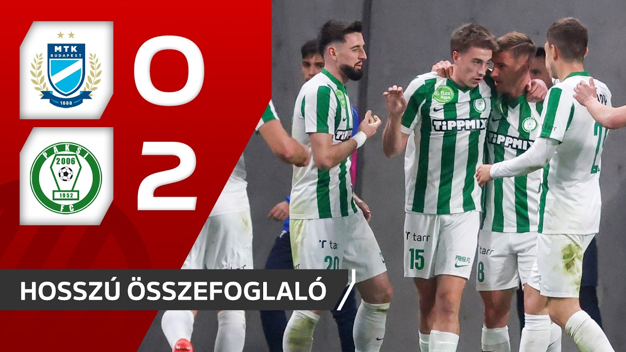 MTK Budapest vs Paksi Highlights