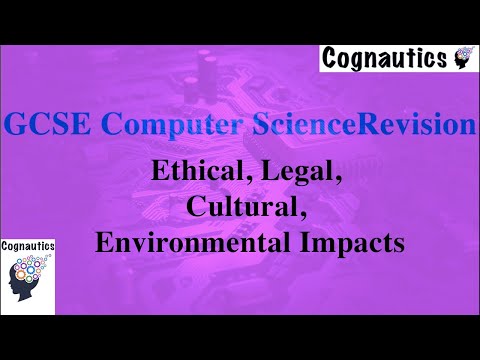 Ethical, Legal, Cultural, Environmental Impacts of Technology