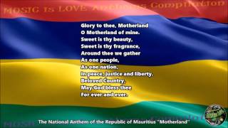 Mauritius National Anthem &quot;Motherland&quot; with music, vocal and lyrics English