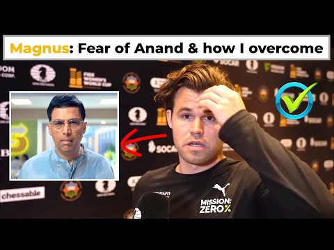 Magnus - Fear of Anand & how he overcomes 🤠