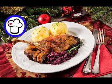 GÄNSEKEULE mit Soße  Gänsebraten Festagsbraten