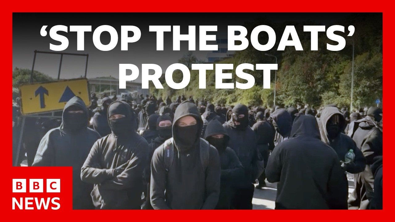 Masked protesters block UK's Dover port, demanding halt to asylum boat crossings