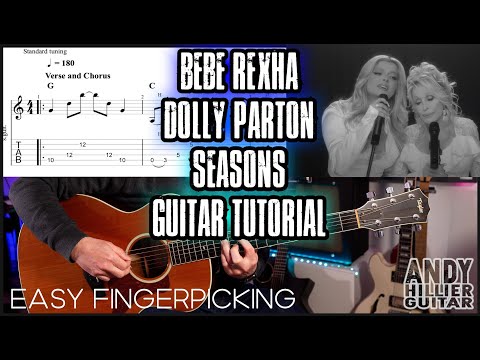 Bebe Rexha & Dolly Parton - Seasons Guitar Tutorial