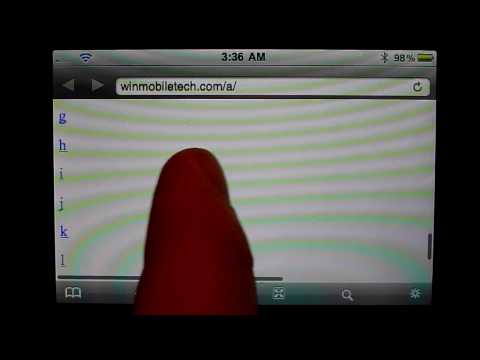 iPhone Web browser multitab demo: iCab Mobile