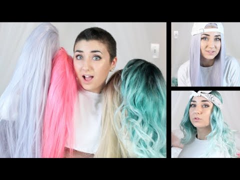 Wig Haul and Review - Trying on Wigs For The First Time