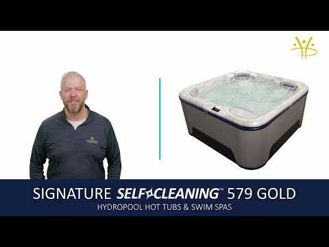Hydropool Signature Self-Cleaning 579 Gold Hot Tub - Hot Tubs