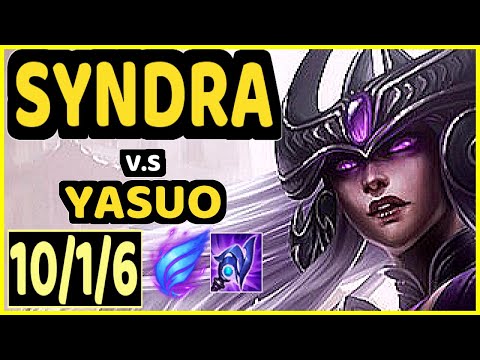 SYNDRA vs YASUO - 10/1/6 KDA MID GAMEPLAY - BR Ranked DIAMOND