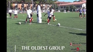 Riscaldamento Allievi/Pulcini Milan Junior Camp a Lignano Sabbiadoro
