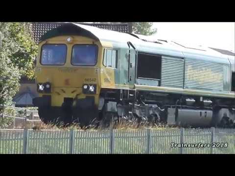 *CRAZY TONES* FL Class 66 No. 66542 on 4E10 Fiddlers Ferry PS - York Yard South on 25.9.18 - HD