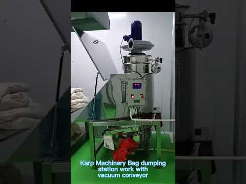 bag dump station and vacuum feeder