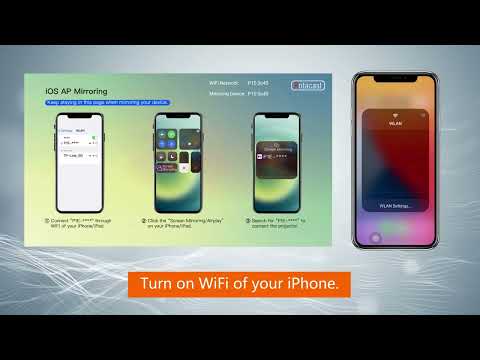 P1E How to connect to iPhone/iPad via i0S AP Mirroring? - VOPLLS 1080P projector