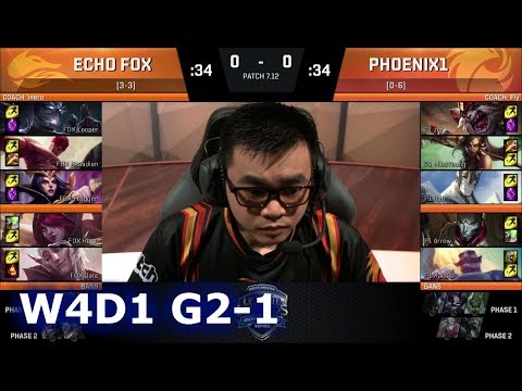 Echo Fox vs Phoenix1 | Game 1 S7 NA LCS Summer 2017 Week 4 Day 1 | FOX vs P1 G1 W4D1