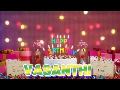 VASANTHI Happy Birthday Song with Names 🌟 Happy Birthday to You